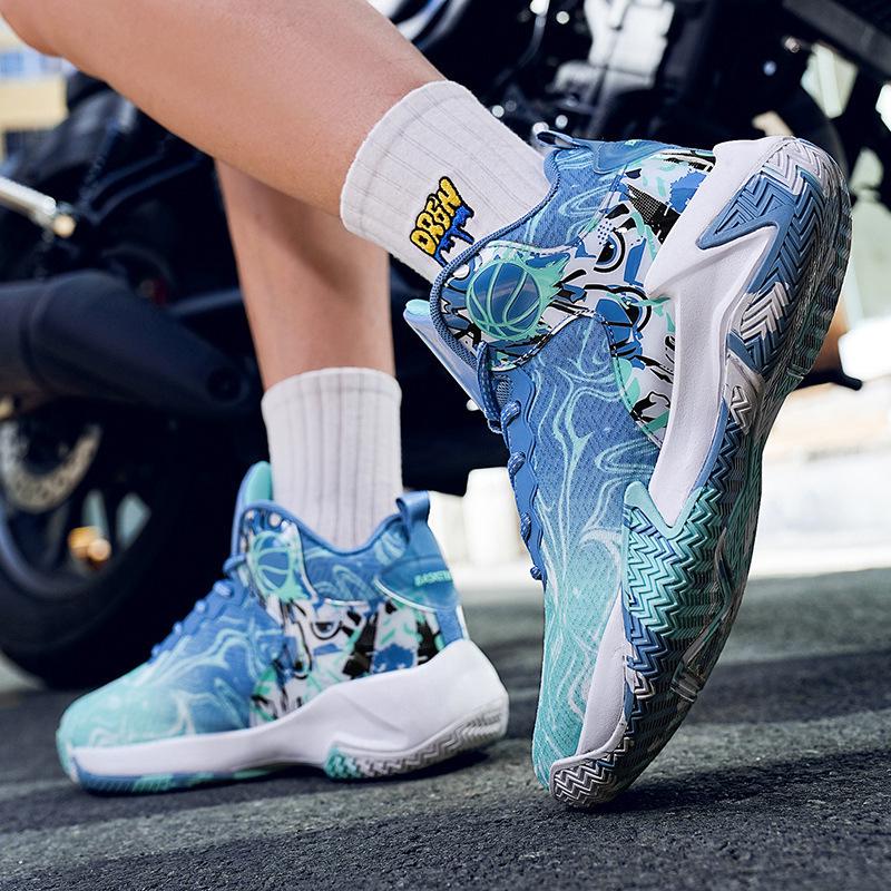 2025 Extra Stora Basketbollskor för Stora Fötter - Trendiga Sneakers för Ungdomstävling & Träning