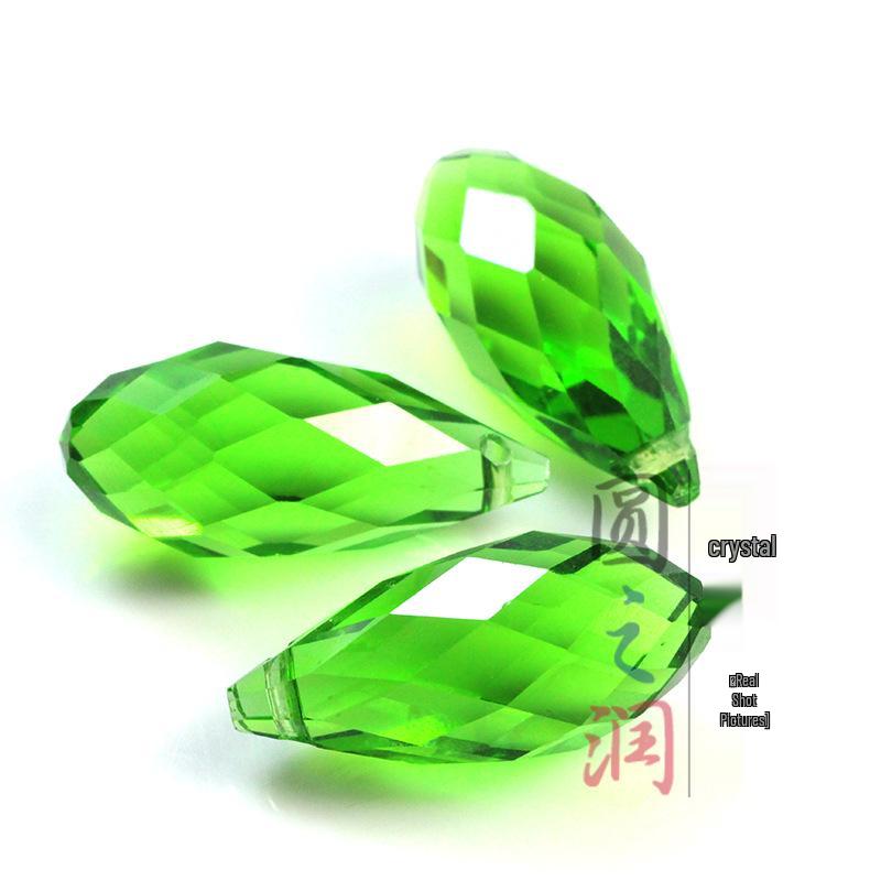 Crystal Glass Teardrop Beads 6x12MM Horizontal Hole for Handmade Jewelry DIY.
