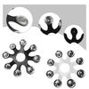 Stainless Steel Drum Cymbals Tambourine Drum Bells Rings and Cymbals Drum Accessories For Enhanced Drum Sound Enduring