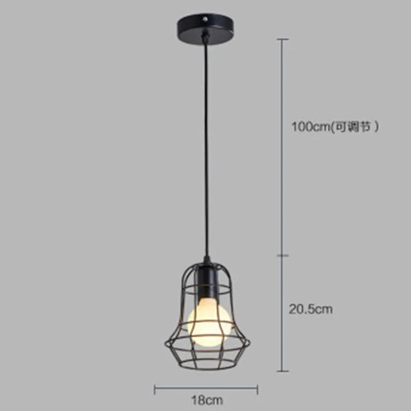 Lampă cu pandantiv de epocă, cadru de fier, iluminat de tavan, vopsea, restaurant, ceainărie, candelabru pentru interior, metal forjat, lumini suspendate moderne