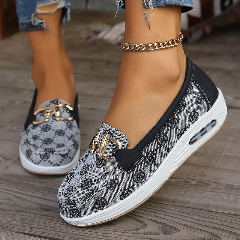 Модные женские повседневные туфли на толстой подошве 2024 весна и осень дизайнерские — фото 4