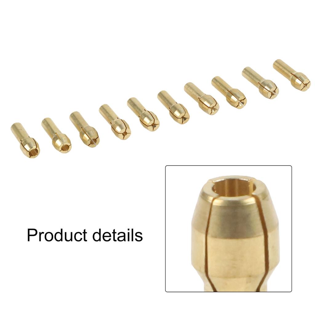 10 piezas para portabrocas de mini taladro 4.2/4.8mm Pinza de cobre para uso en herramientas rotativas