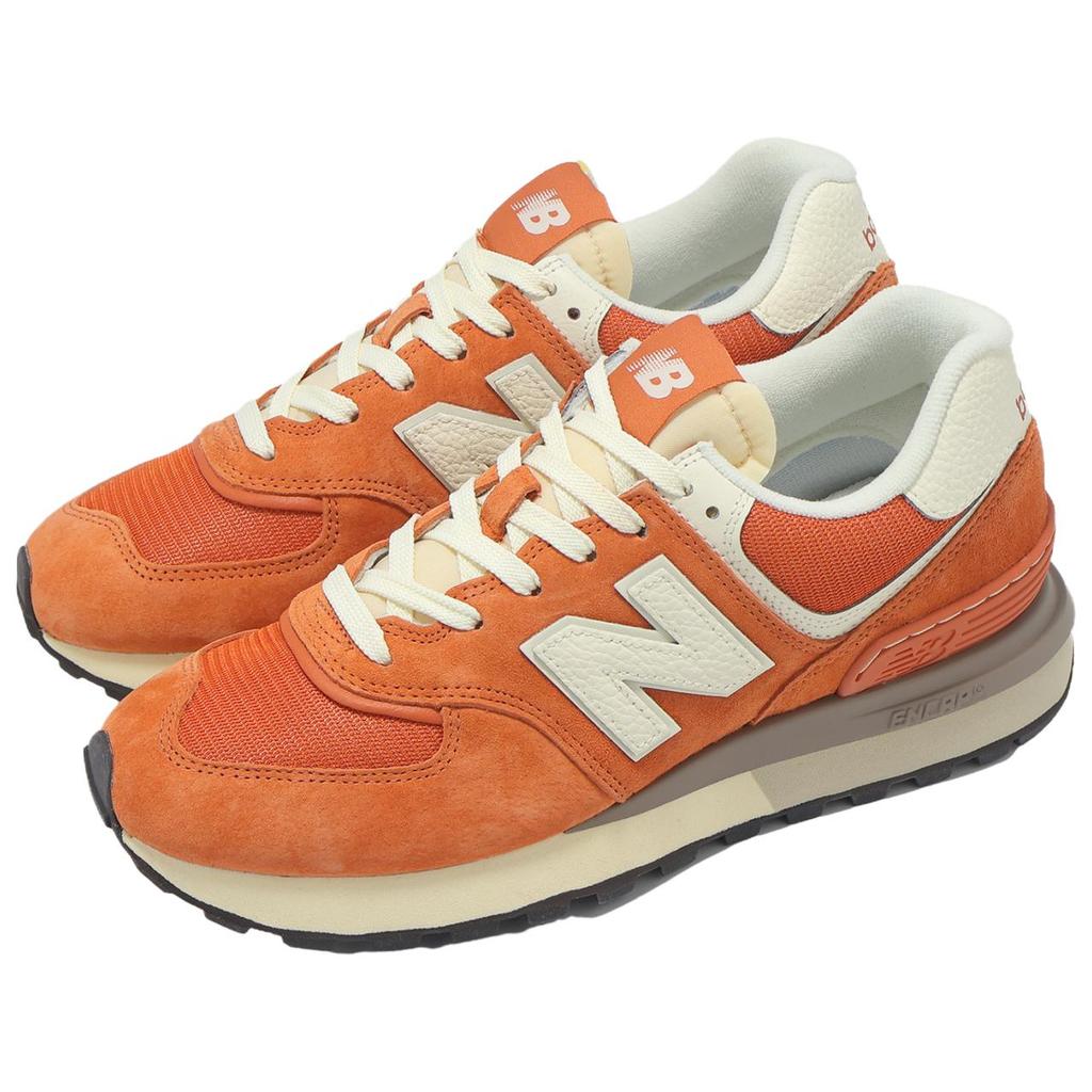New Balance Nb 574 Comfortable Versatile Low-Top Running Shoes Men Sneakers Orange Beige U574LGROD