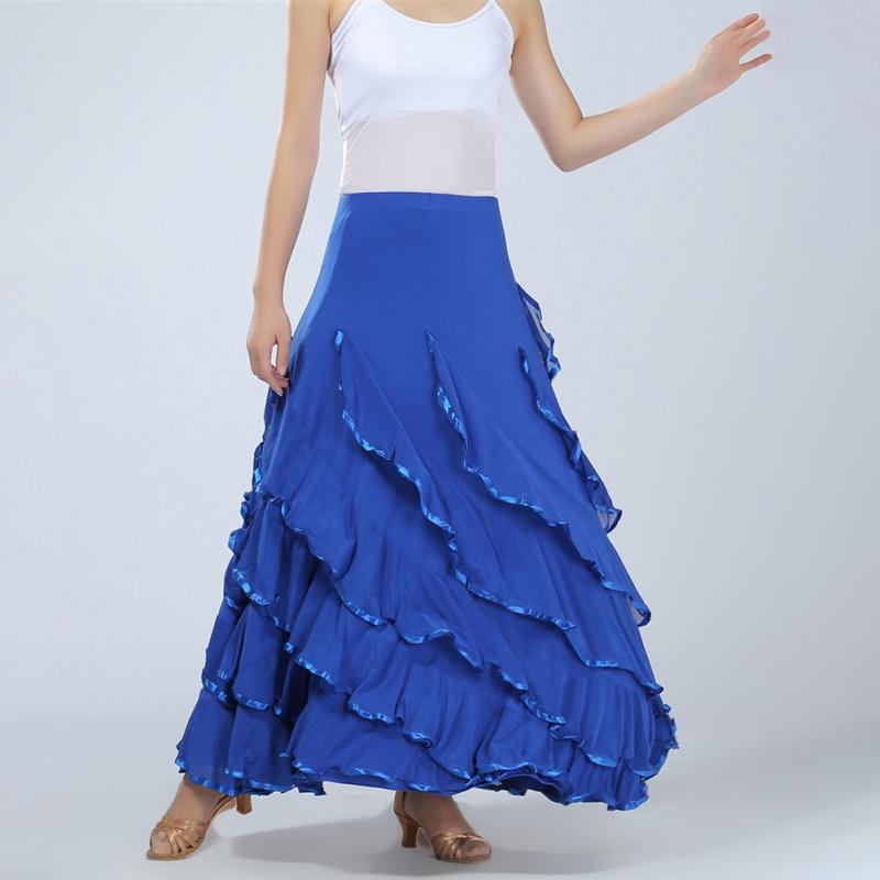 Modern Dance Dress Ballroom Dance Swing Skirt Waltz Dance National Standard Dance Half Body Swing Skirt