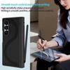 Business Magnetic Hinge Protect Leather Case for Samsung Galaxy Z Fold 8 7 6 with Anti-peep Glass Screen Film & S Pen Slot Cover