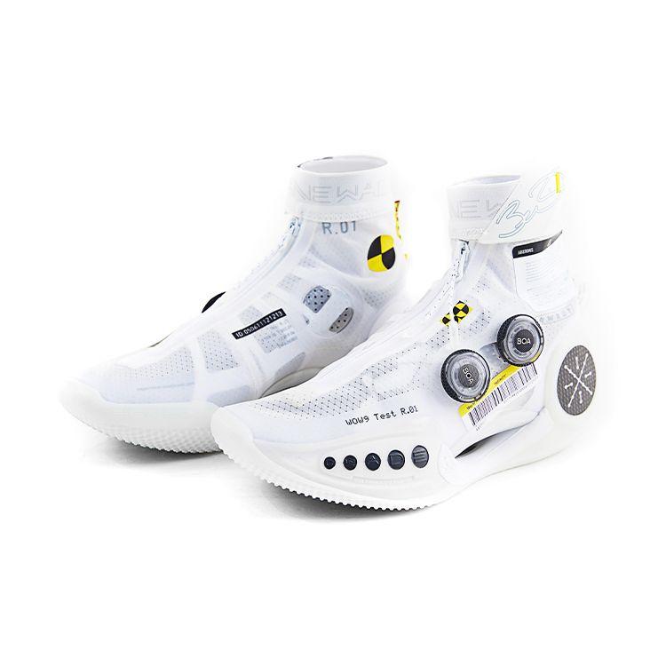 Li Ning Wow 9 Bloom Fabric Synthetic Leather TPU Shock Absorption Non-Slip Wear-Resistant Support High-Top Basketball Shoes Women sneakers ABER002-4