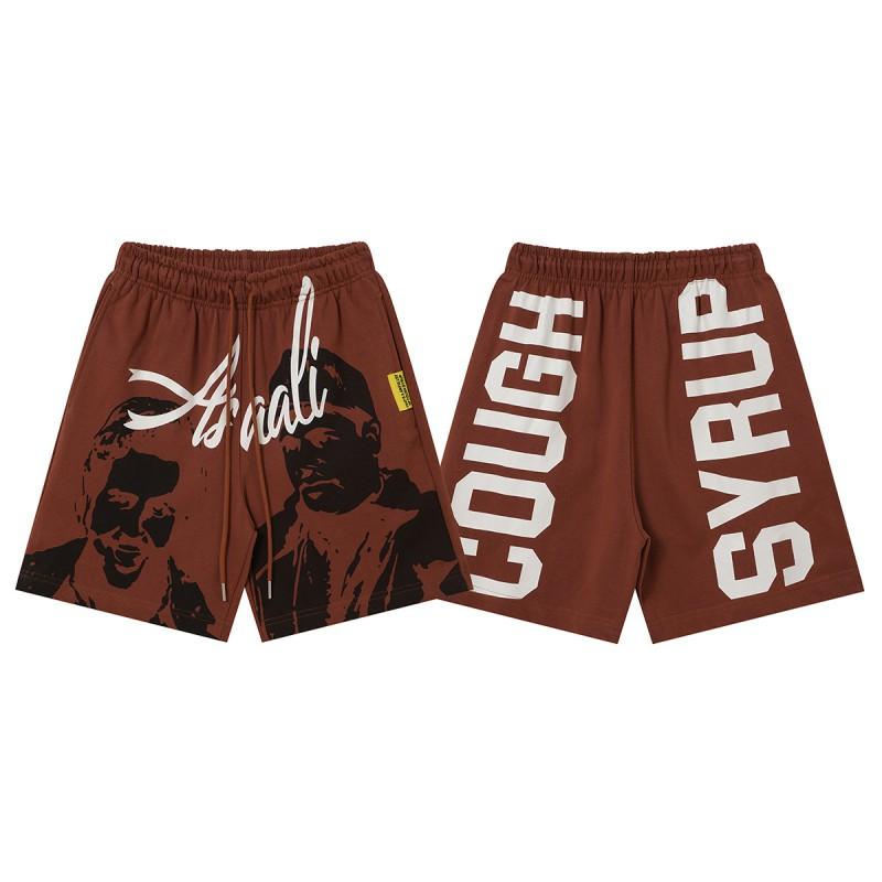 Herren Freizeitshorts mit auffälligem Buchstabenaufdruck Lockerer Schnitt Atmungsaktive Baumwolle Kurze Hosen Jugend