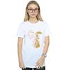 Disney Womens/Ladies Mary Poppins Floral Silhouette Cotton Boyfriend T-Shirt