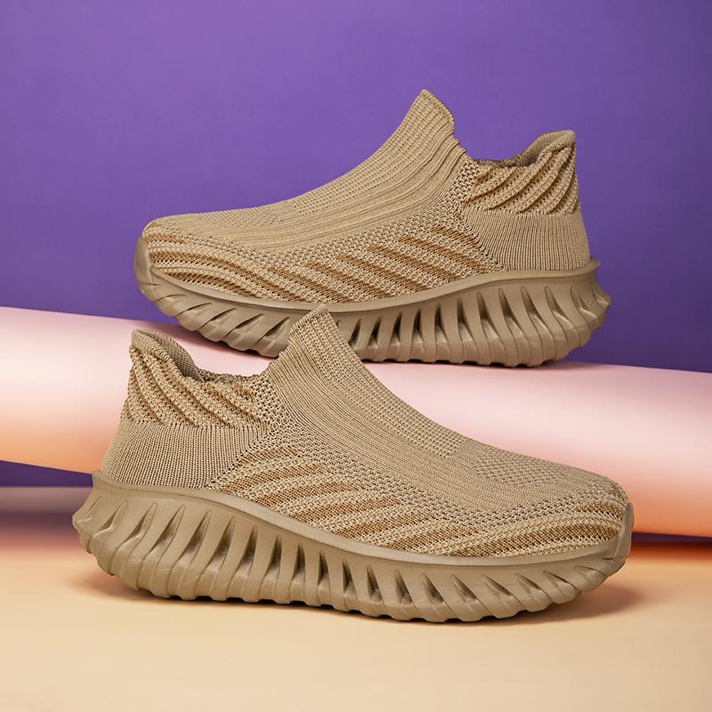 

YRZL Мужские тренировочные кроссовки 2025 Новые дышащие удобные Cloud Comfort Нескользящие кроссовки для тренировок и занятий спортом для мужчин, большие размеры 43 светло-желтого