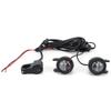 Faróis Auxiliares LED para Motocicleta com Kit de Chicote Elétrico, Conjunto de 2 Peças de Luzes Auxiliares à Prova d'Água, Conjunto de Atualização de Farol para Moto