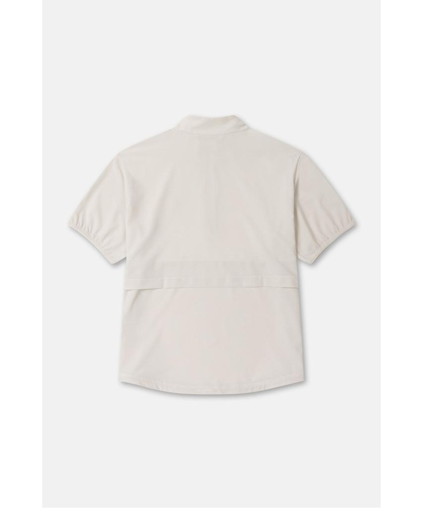 Koolongseupocheu Women'S Air Dot Zip-Up Short Sleeve T-Shirt Jktcm26262Cre
