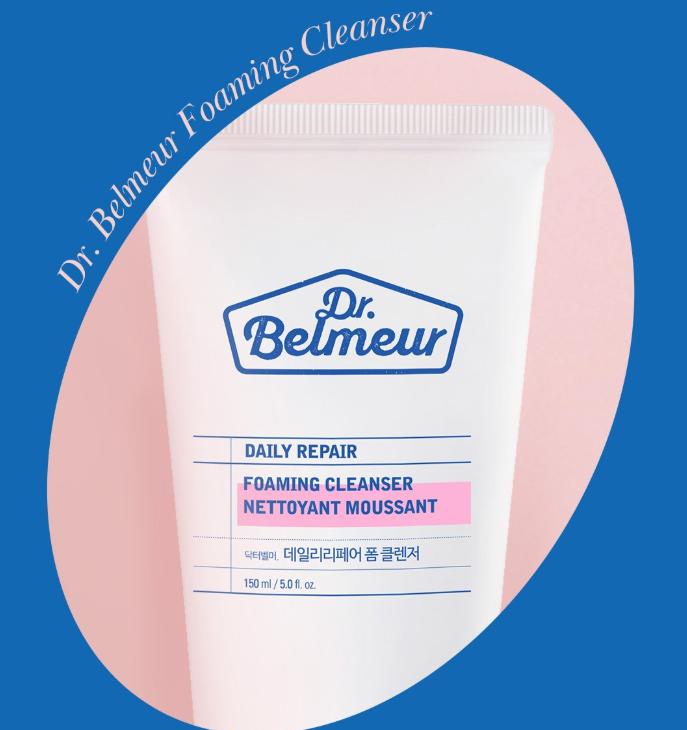 THE FACE SHOP Dr. Belmeur Daily Repair Foam Cleanser 150ml – Gentle Care for Sensitive Skin