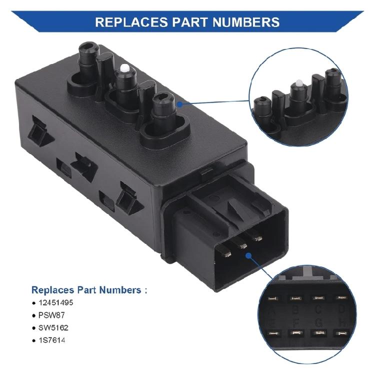 12451495 Car Left 6 Way Power Seat Switch