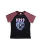 Main Booth [Kiss] Women'S Heart T-Shirt (Dust Pink)