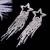 For Women Accessories Tassel Gold Silver Color Stud Earrings Dangle Earring Drop Earrings Jewelry