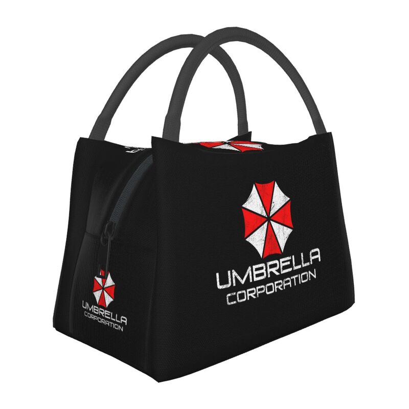 Umbrella Corporation Thermal Lunch Bag Portable Insulated Cooler Bento Bag for Picnic Work Travel Reusable Packed Lunch Box