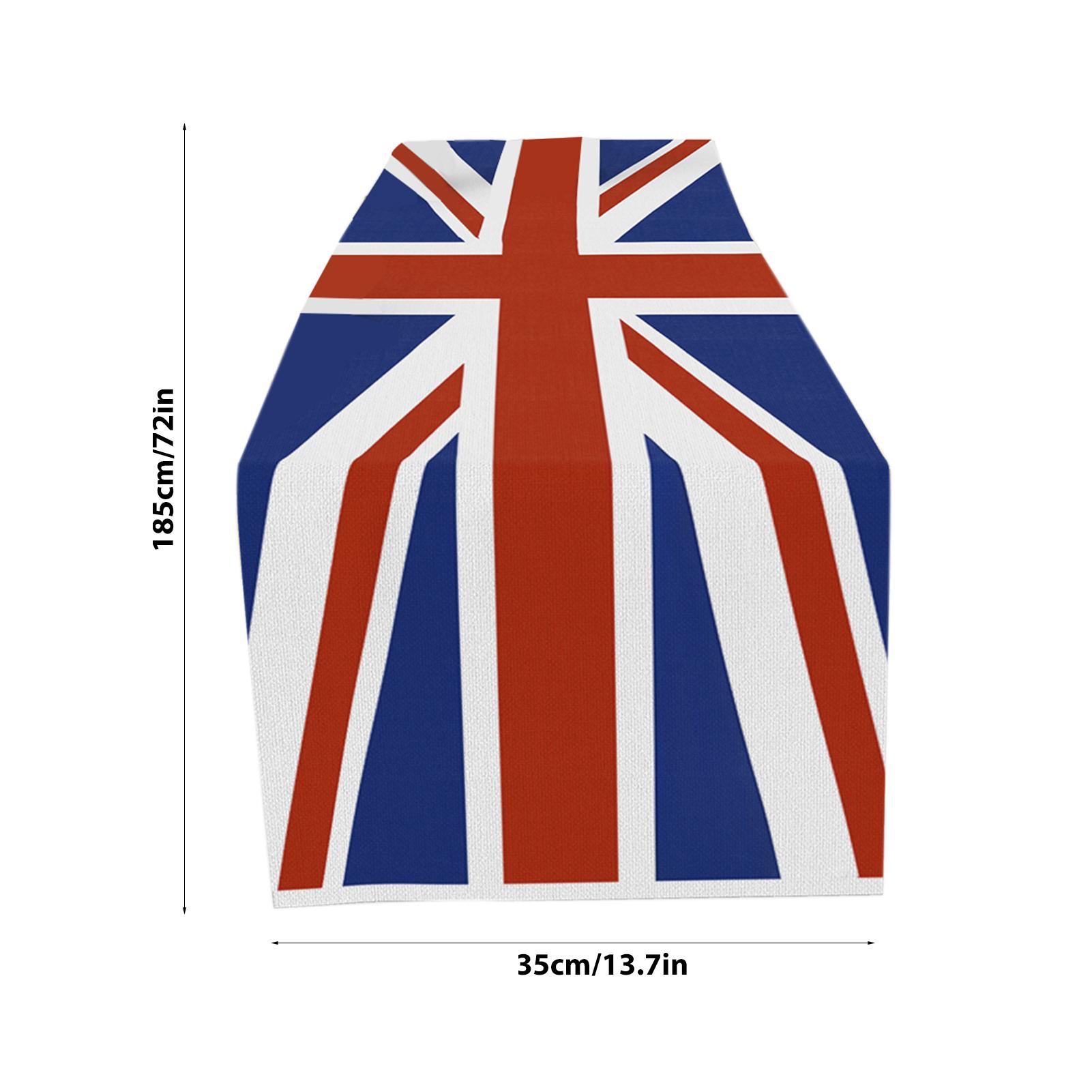 

Британский флаг скатерть-дорожка прямоугольная декор для вечеринки скатерть домашний декор многоразовая моющаяся для вечеринок кухни патриотических мероприятий