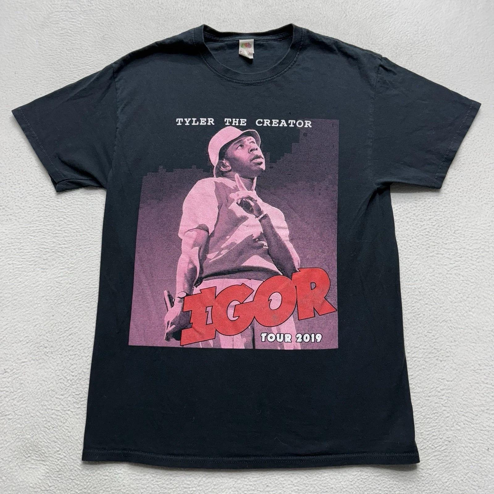 Tyler The Creator Igor Tour 2019 Концертный Черный Футболка Унисекс Размер Средний M S