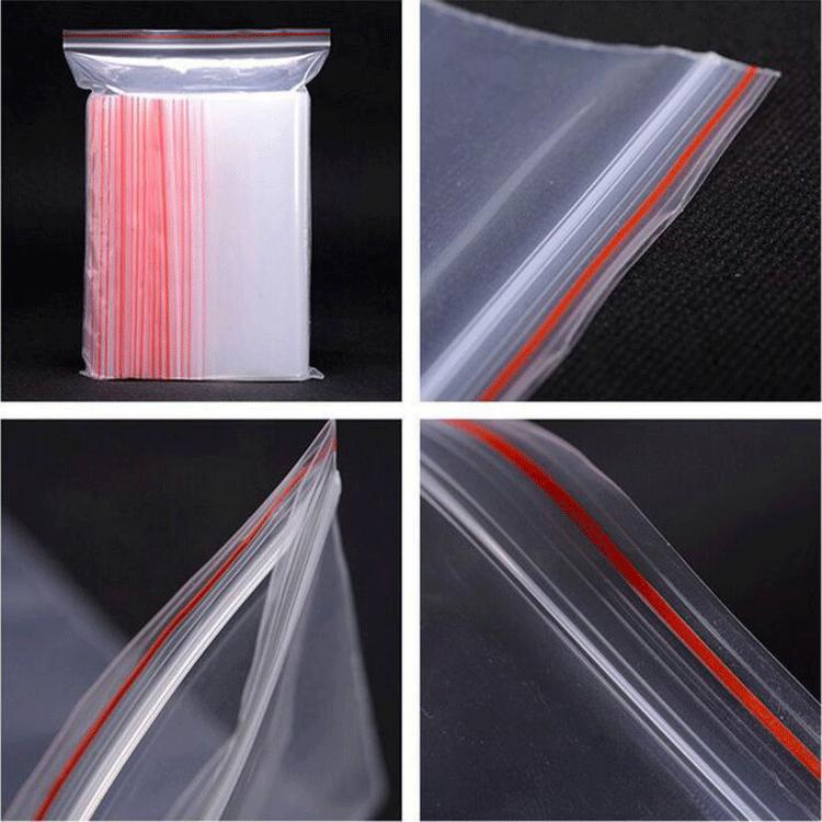 Available: Waterproof, Transparent Self-Sealing PE Bags - Moisture-Proof, Red-Edged, Printable, Small Plastic Bags