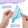 FINGERPIRE 2 Cloud Shaped Acrylic Coasters 5.1x6.4inch Clear Iridescent Irregular Creative Decorative Plate for Kitchen Counter, Dresser, Office Desk