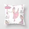 Ballet Dance Girl Pillow Cover Home Material Sofa Pillow Cushion Cover Ins Style Sleeping Side Premium Durable
