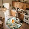 Bird on Tree Branch,Round Area Rug,Carpet Rug for Living Room Bedroom Sofa Playroom Decor,Non-slip Floor Mat