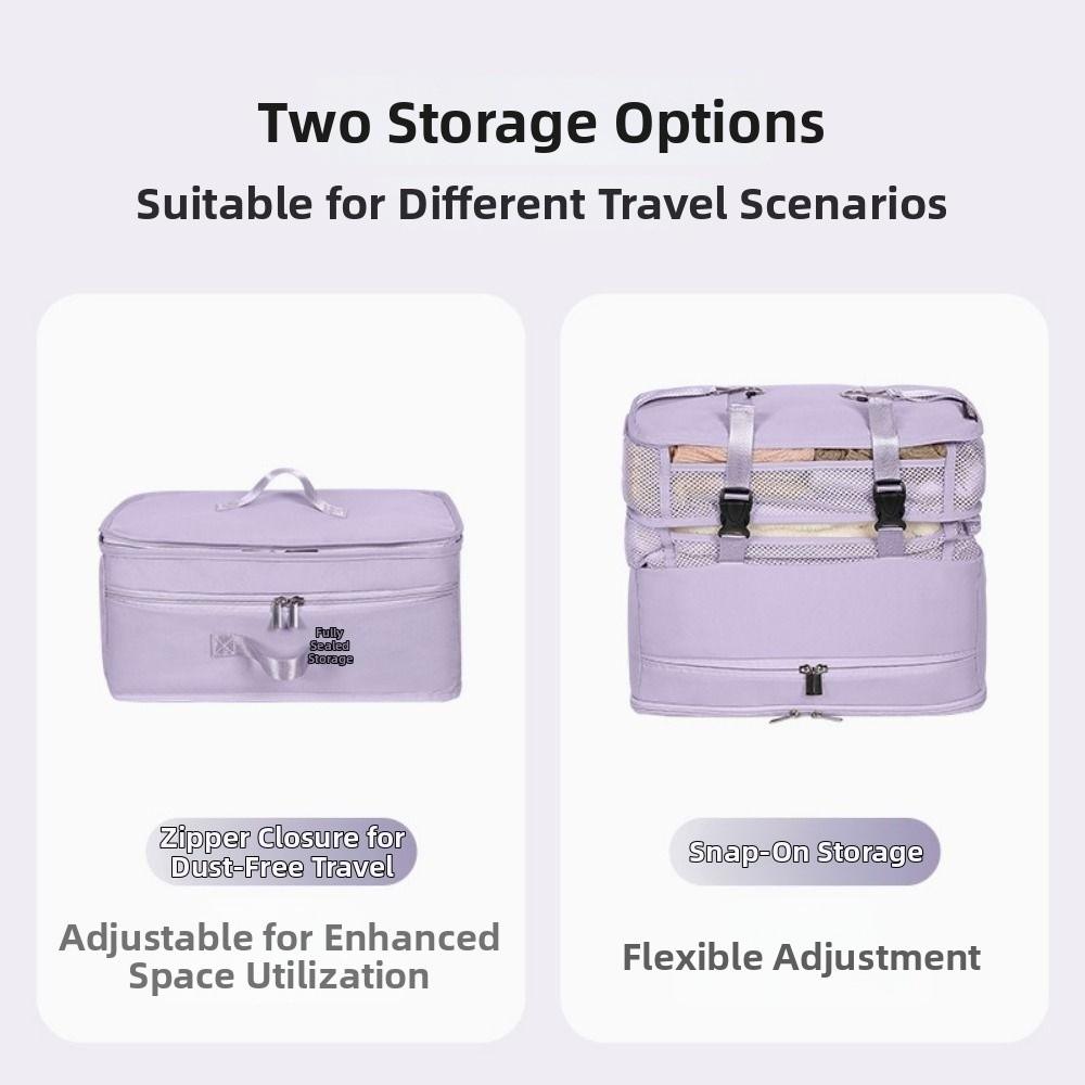Multi Layered Hanging Clothes Storage Bag Foldable Clothing Organizer Wardrobe Organization