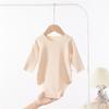 Baby Velvet Bodysuit Triangle Newborn Belly Cover Romper Soft Seamless Infant Crawling Jumpsuit Cozy Comfortable Essential