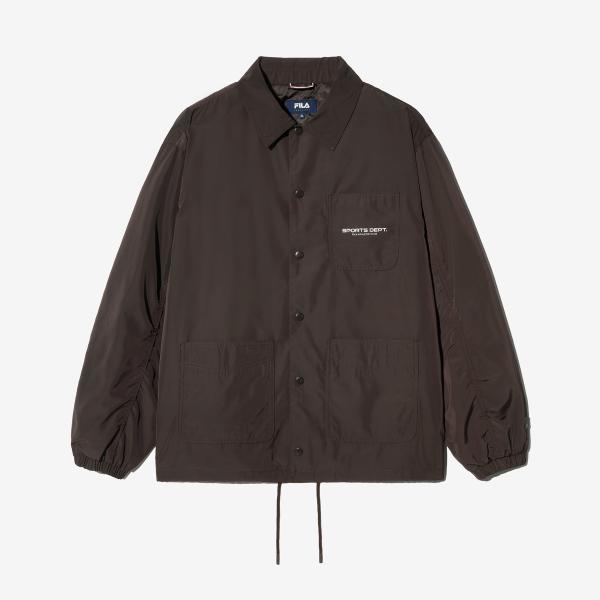 

Fila Woven Collar Neck Coach Jacket BROWN/090