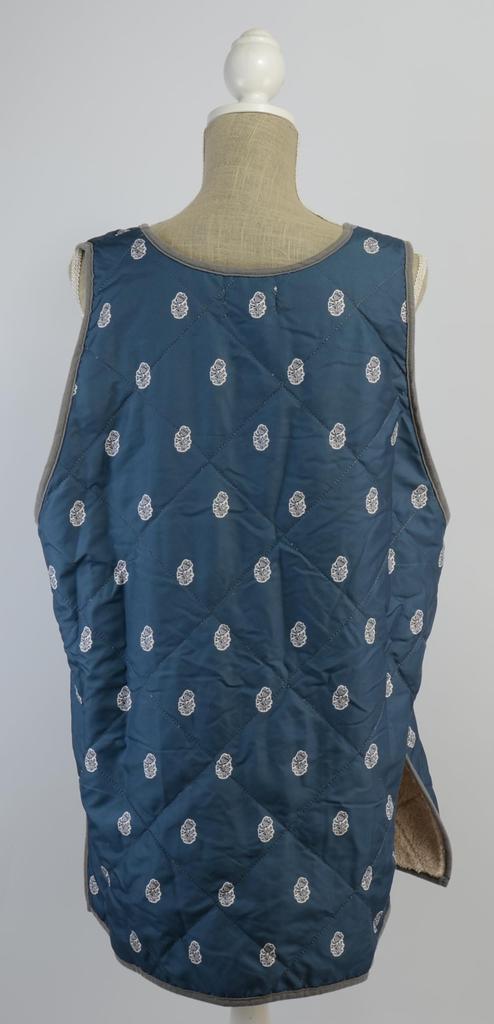 Friends Hill Tiny Flower Quilt Tablier Blue YW-206-26