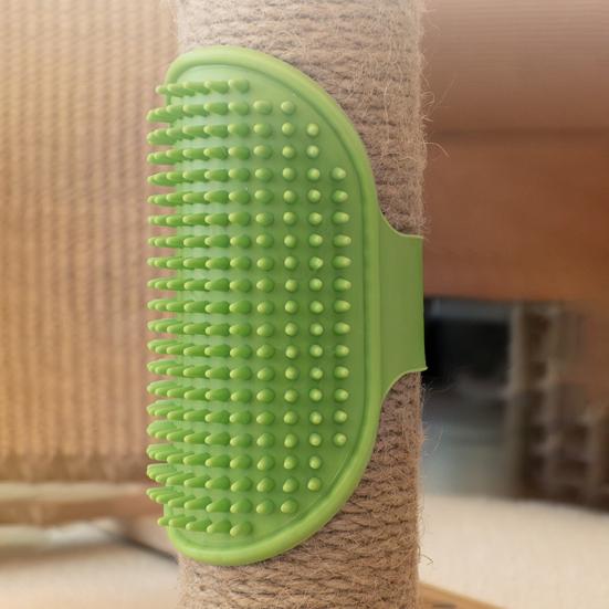 Siliconen Muurhoek Kattenkrabber met Zelfreinigende en Zachte Massagefuncties