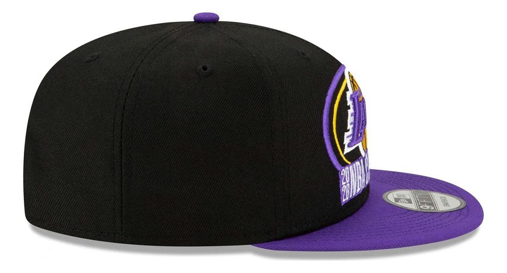 New Era Los Angeles Lakers 9FIFTY Snapback 2020 NBA Finals Champion Title Trophy In Black and One Size Purple, Black/Purple,