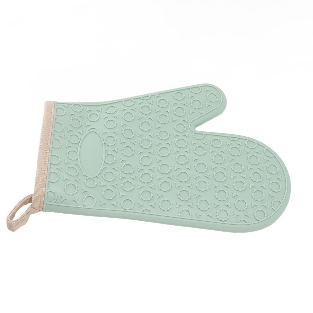 Silicone Oven Mitt High Temperature Resistant Waterproof Slip Proof Kitchen Baking Glove with