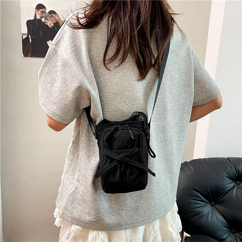 Solid Simple Large Capacity Nyl Shoulder Bags string High Quality Casual Versatile Fresh Women's Crossbody Bags 2026 New