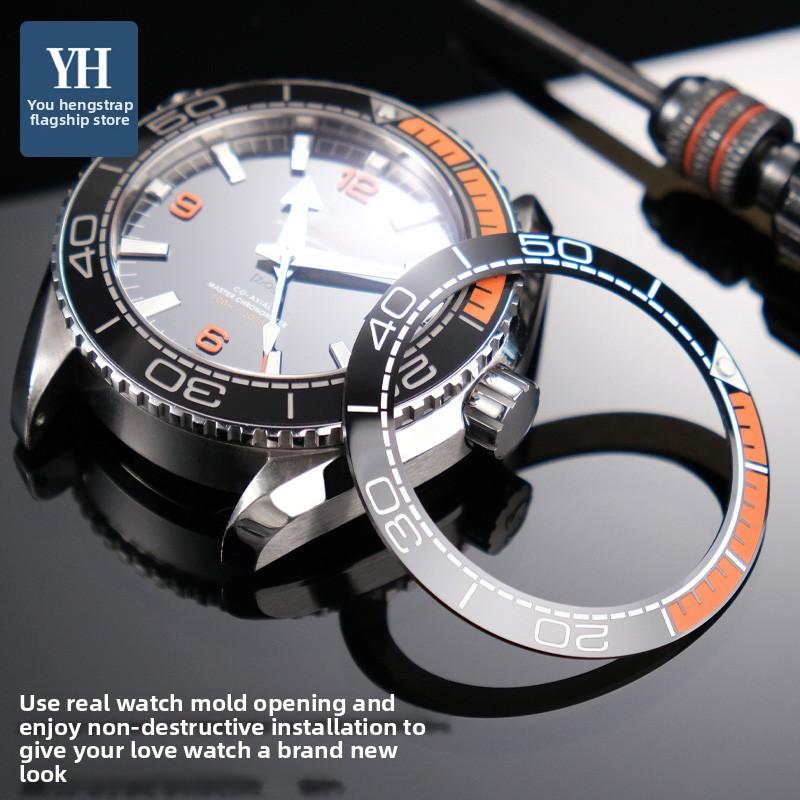 For Omega Seamaster 300 High Quality Ceramic Watch Bezel Replace Colorful Luminous Ring Watch Accessories 38mm 40mm 42mm