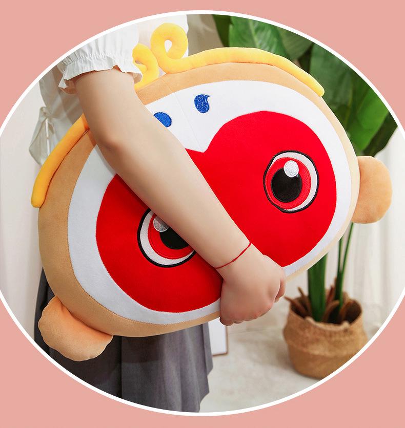 Cartoon Sun Wukong Monkey King Plush Toy with Golden Cudgel – Children's Cushion Doll