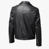 2022 Men's Fashion PU Leather Biker Jacket with Stand Collar - European and American Style