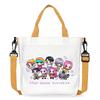 Anime Cartoon Print Student Go Out Portable Handbag Large Capacity Casual Canvas Bag