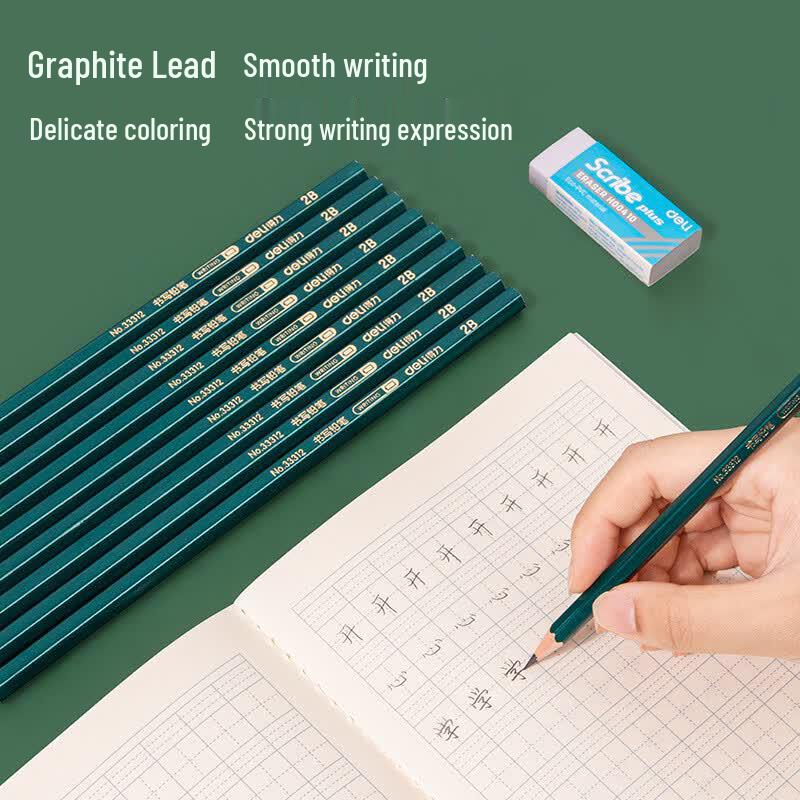 Deli 33312 2B Wooden Pencils