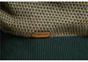 Khaki Personalized Men's Round Neck Knit Pullover - Autumn/Winter Base Layer