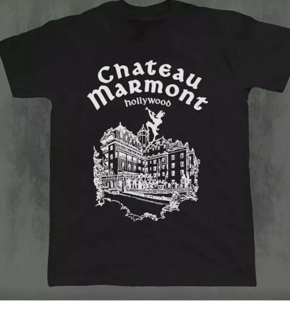 26 Chateau Marmont Hollywood Hotel Black T-shirt S-5XL BUY NOW! Unisex T-Shirt