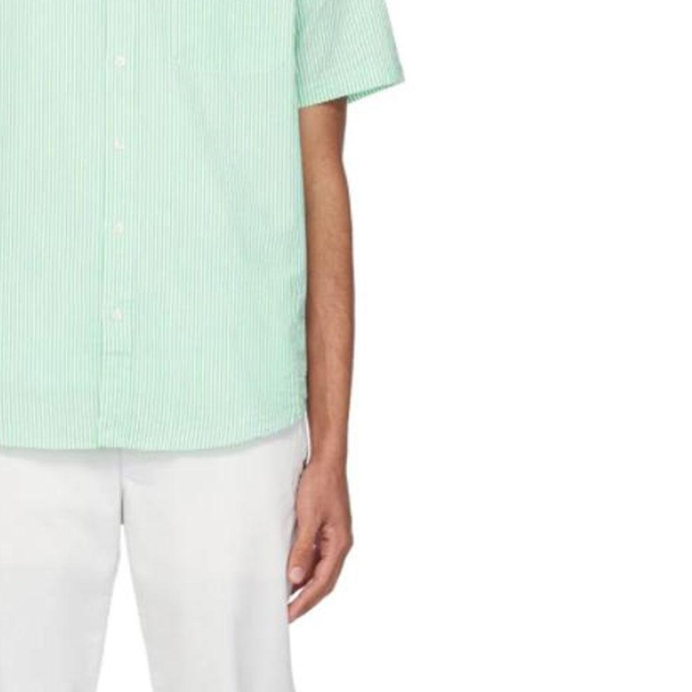 Polo Ralph Lauren Striped Pocket Short Sleeve Shirt Men shirts Green 710833826-008