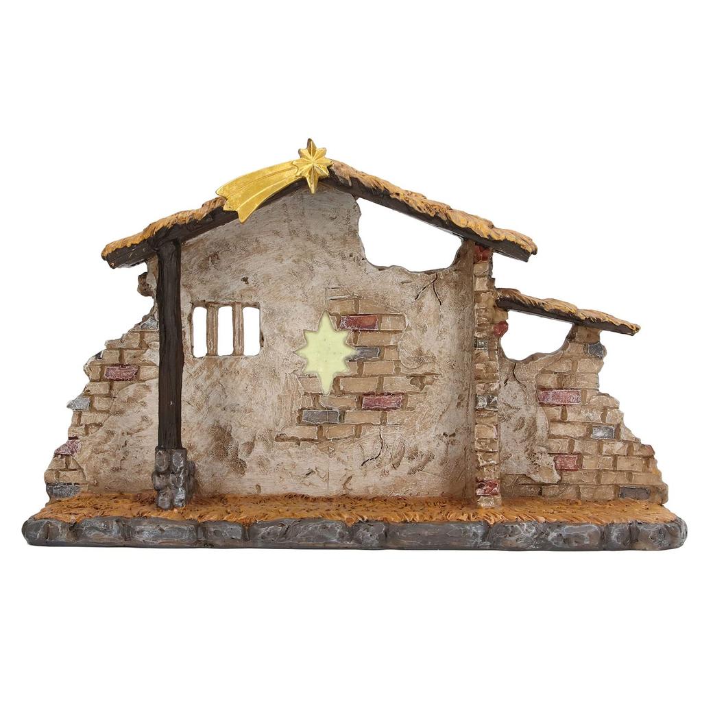 Nativity Scene Figurine Christmas Manger Realistic Christmas Holiday Desktop Decor Gift for Living Table Holiday Gift Set, Statue, Ornament, Home,