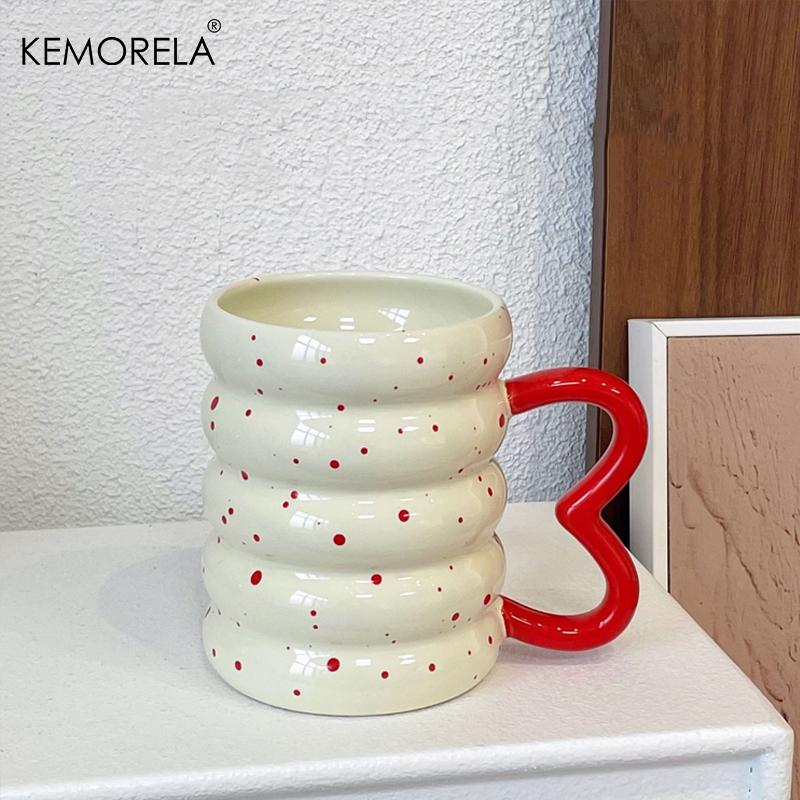 1PCS Caterpillar Ceramic Cup Mug High Color Value Coffee Cup Household Breakfast Cup Milk Coffee Tea Fruit Juice Oat Water Cup