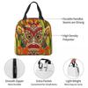 Ethnic Totems Of Indians Tiki Insulated Lunch Bag for Kids School Cooler Thermal Food Box Tote Leakproof Lunch Boxes Container