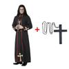 Medieval Costume Men's Wizard Priest Priest Priest Priest Robe Suit