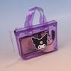 Pvc Cute Girl Heart Coin Purse With Animal Pattern For Kids And Teens