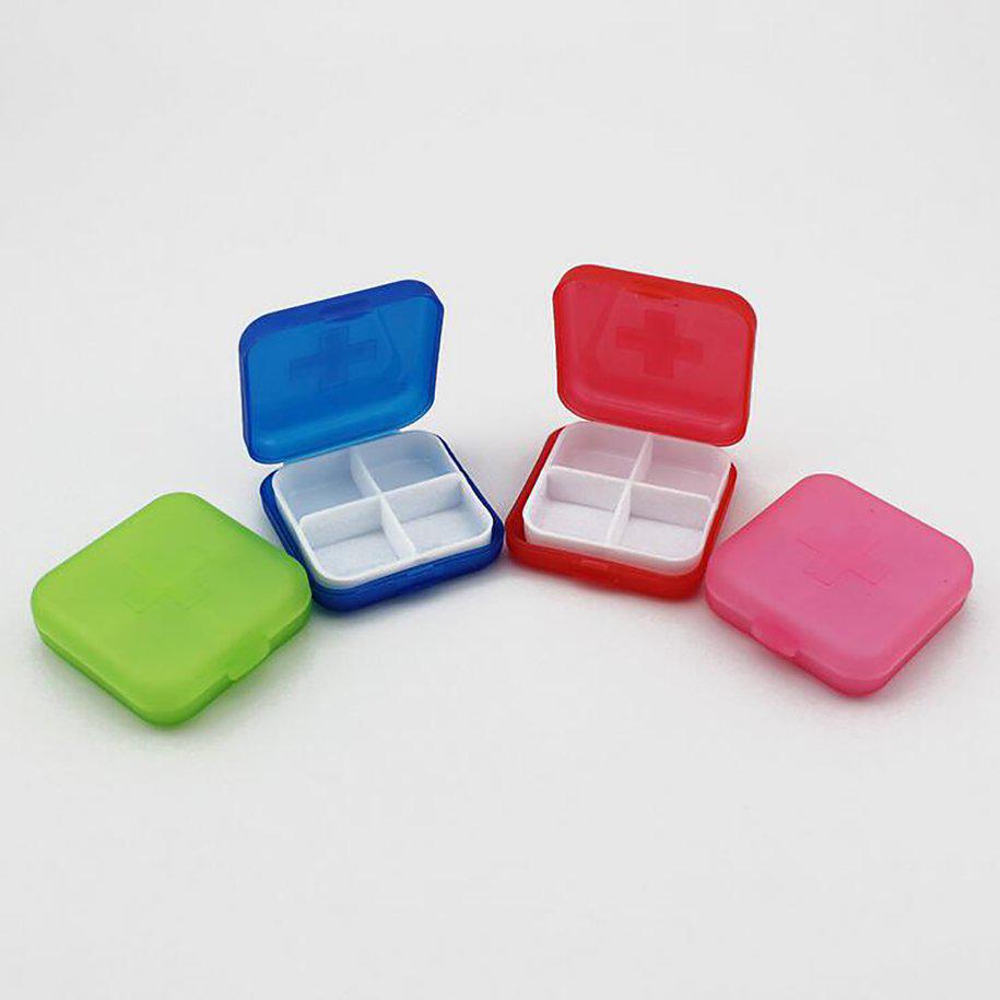 Buy ICOCO Multifunctional 4 Grids Pill Portable Travel Vitamin Case