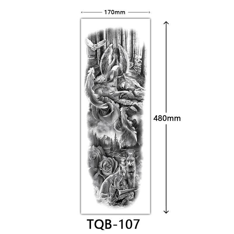 Full Arm Tattoo Sticker Full Arm, Full Arm Big Picture Tattoo Sticker, Flower Arm Tattoo Sticker Tattoo