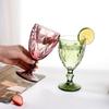 European Nordic Colored Glass Red Wine Glasses
